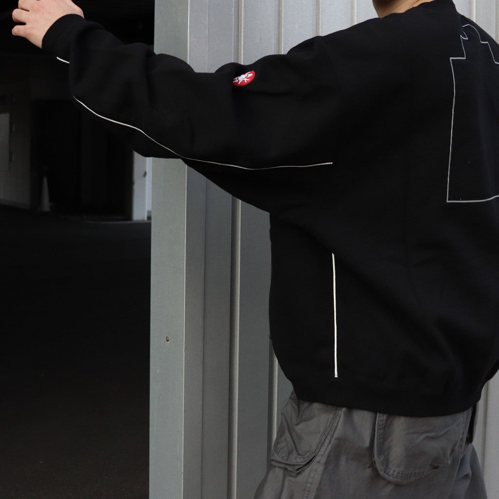 純色寬鬆圓領衫 #黑色 [CES28CS12]