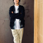 COTTON KNIT CREW NECK SWEATER ( TYPE-1 ) #BLACK [26FWE-WMK-KN01]