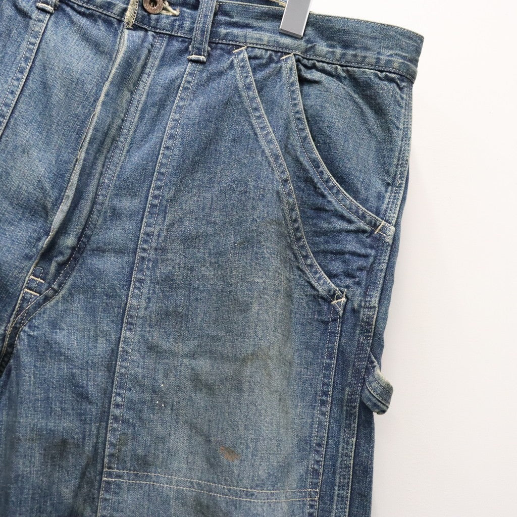 DOUBLE KNEE INDIGO DENIM PANTS #INDIGO [BWU-DKIDP]