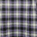 OMBRE CHECK OPEN COLLAR SHIRT L/S (TYPE-1) #PURPLE [25FW-WMS-OC05]