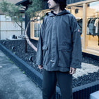 COTTON HOOD JACKET #CHARCOAL [CES29JK08]