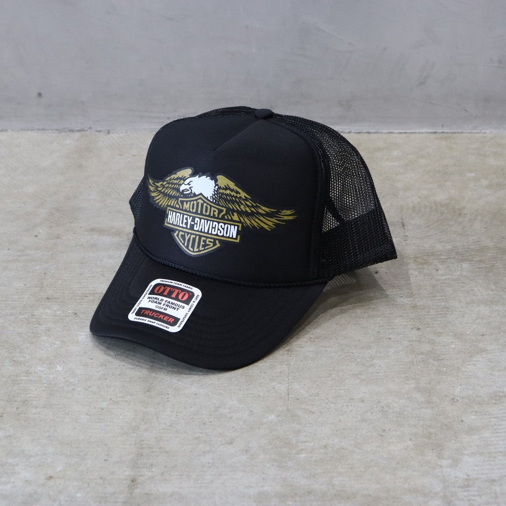 HARLEY DAVIDSON | SCREAMIN EAGLE CURVED BILL PATCH CAP #BLACK / BLACK [HD25SS-CAP-01]