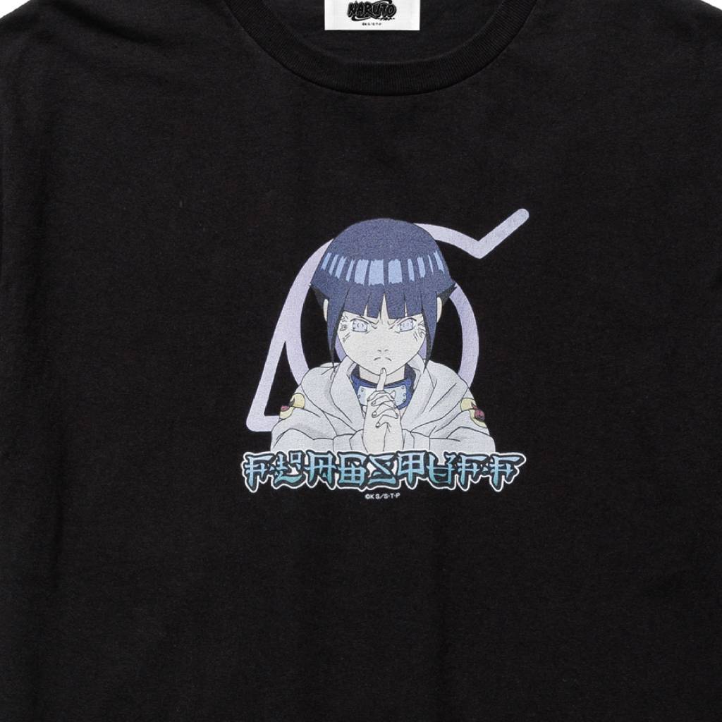 NARUTO | 「HINATA」 S/S TEE #BLACK [25SS-FSxNARUTO-06 / FS1695]