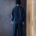 TECH SWEAT CREW FREEDOM SLEEVE #INK BLACK [BE-51026W]