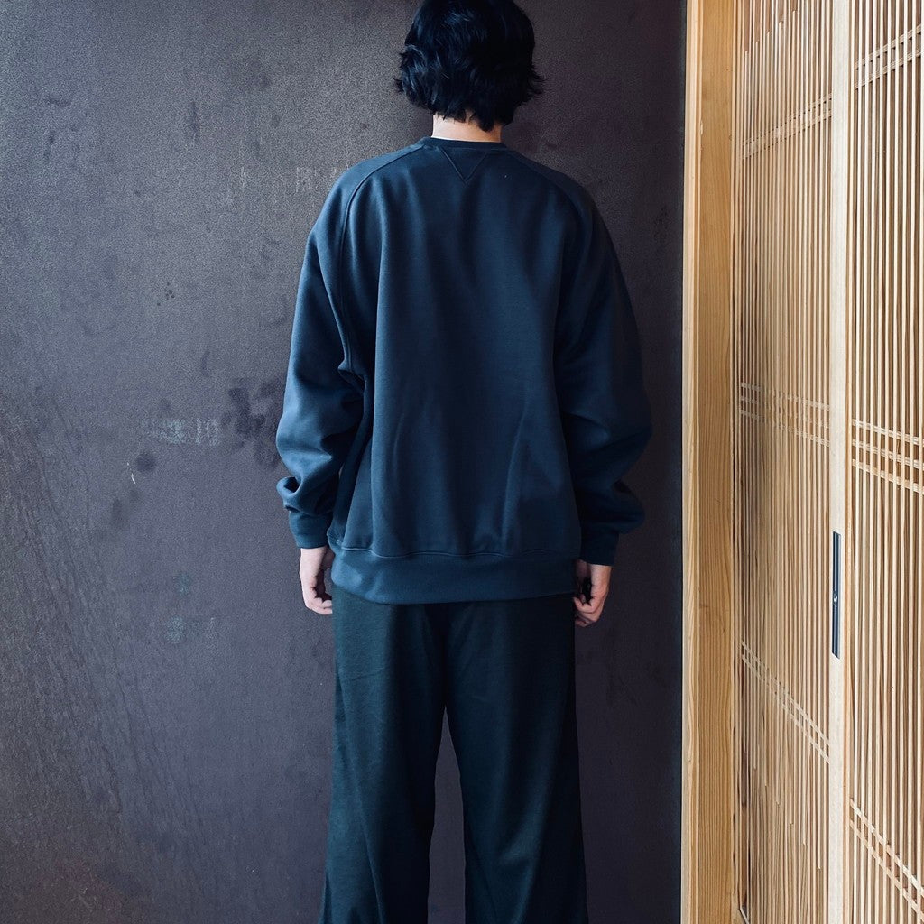 TECH SWEAT CREW FREEDOM SLEEVE #INK BLACK [BE-51026W]