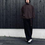 EVD1 Half Zip Polo Shirt #Brown [GOOPI-26AW-SEP-02]