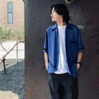 KNIT SHIRT ( TYPE-2 ) #BLUE [26SS-WMK-KN02]