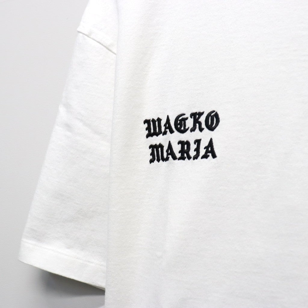 DEATH ROW RECORDS | WASHED HEAVY WEIGHT CREW NECK T-SHIRT #WHITE [DEATHROW-WM-WT02]
