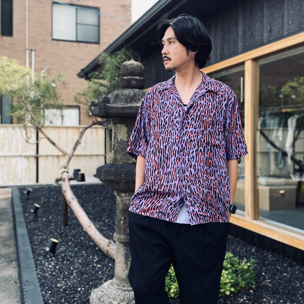 HAWAIIAN SHIRT S/S ( TYPE-4 ) #PURPLE [26SS-WMS-HI06]