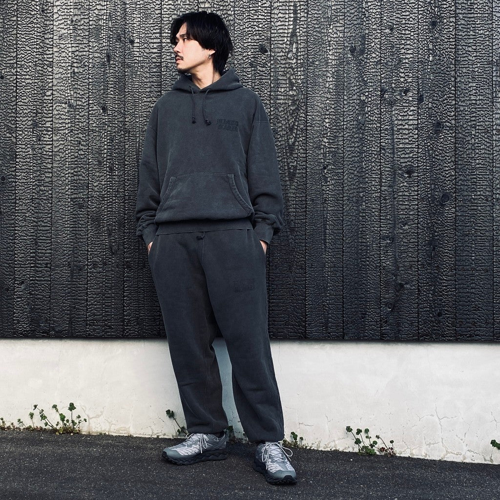 WASHED MIDDLE WEIGHT PULLOVER HOODED SWEAT SHIRT #GRAY [26SS-WMC-SS05]