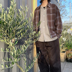 OMBRE CHECK 50'S JACKET -C- -TYPE 1- #BROWN [24SS-WMO-BL18]