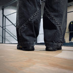 混合樂福鞋 #黑色絨面革 [MLS210301-24]