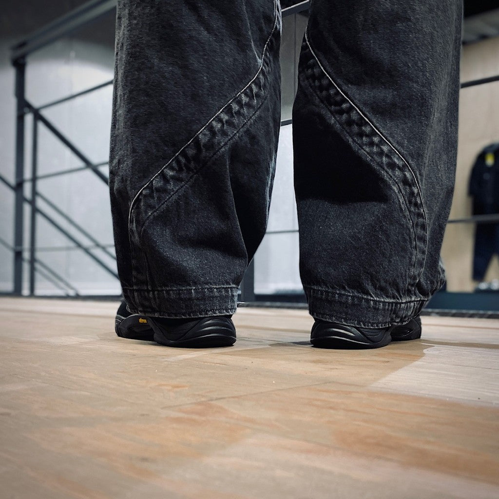 混合樂福鞋 #黑色絨面革 [MLS210301-24]