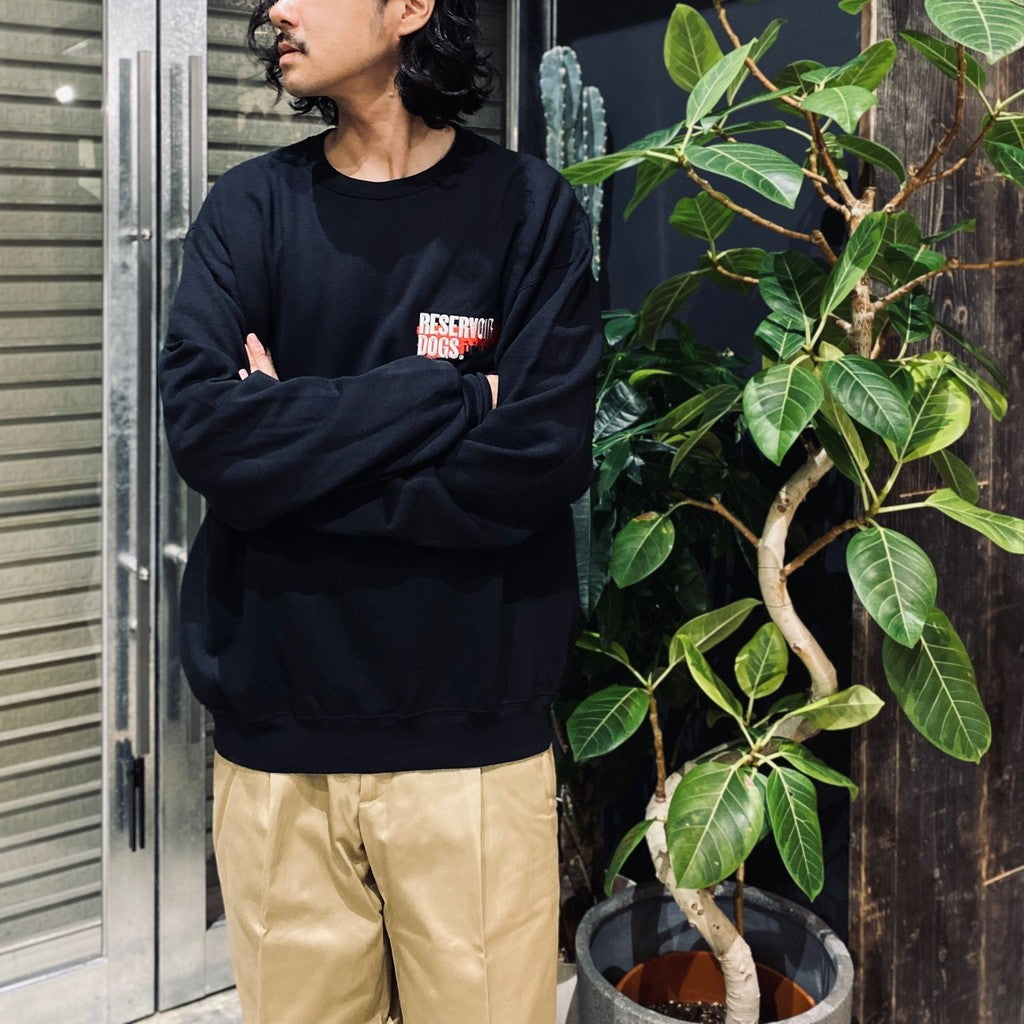 落水狗 | 圓領衛衣（1 型）#黑色 [RD-WM-SS14]