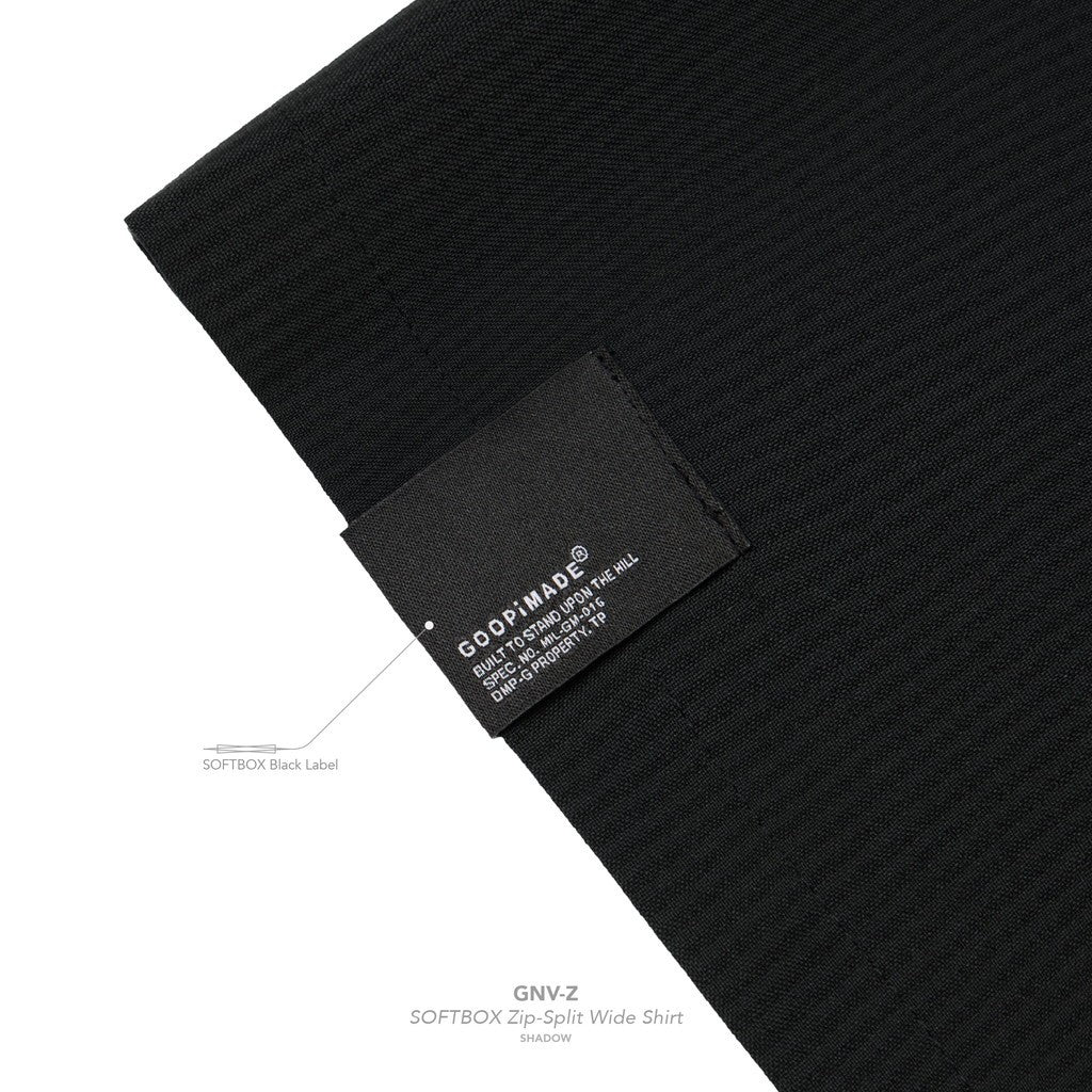"GNV-Z" SOFTBOX 拉鍊分離寬襯衫 #SHADOW [GOOPI-25SS-JUN-02]