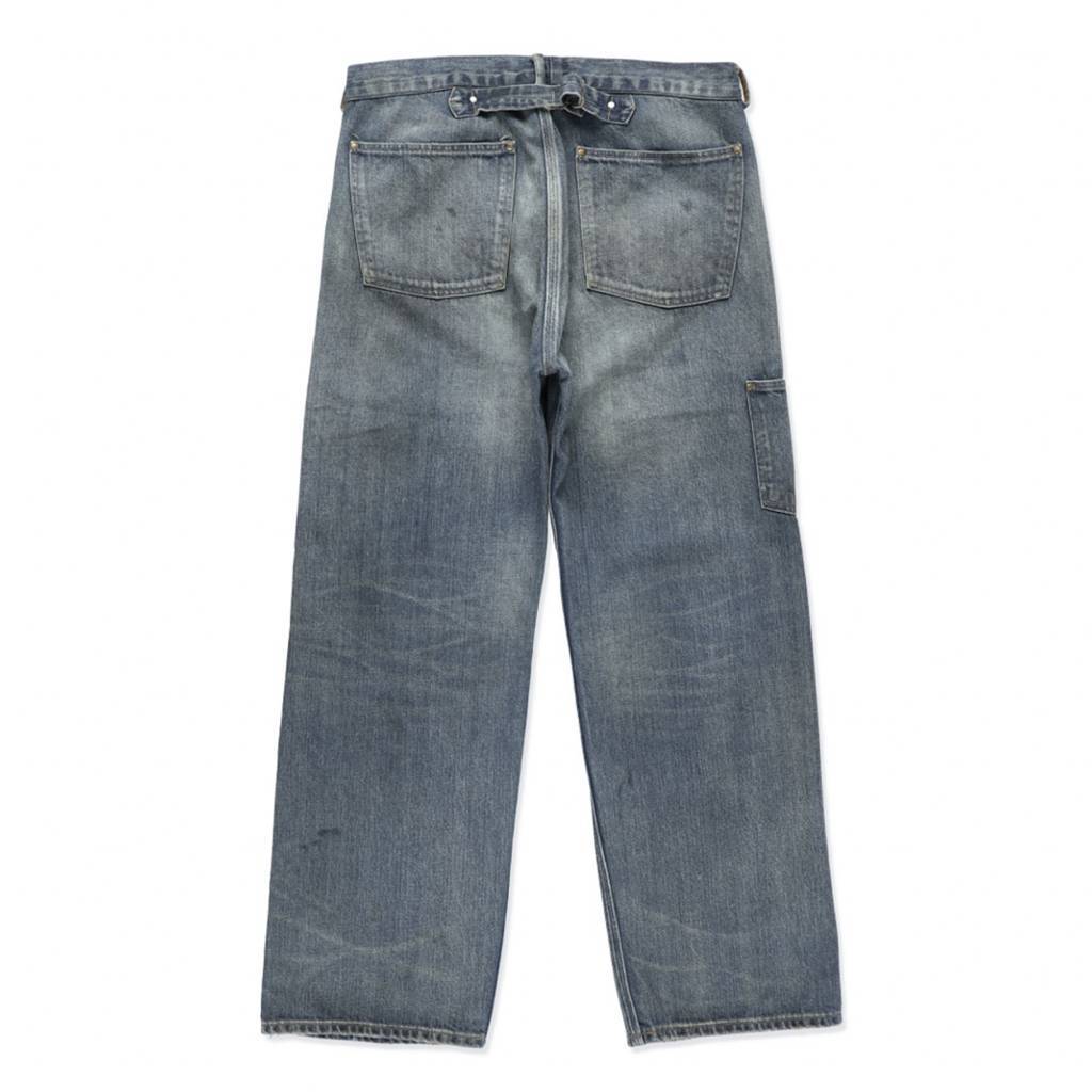 MINER'S REPAIRED DENIM WORK PANTS #AGED INDIGO [BW252-MRDWP]
