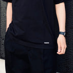 HEALTHKNIT | HENRY NECK T-SHIRT #BLACK [26SS-WMT-HK01]