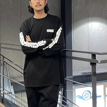 天上天下唯我独尊 L/S tee #BLACK/WHITE pt [BV-CUT2400130]