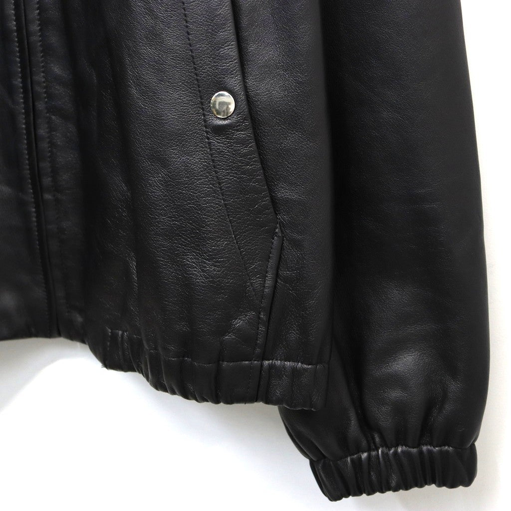 LEATHER SWING TOP #BLACK LEATHER [sn25f001]