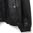 LEATHER SWING TOP #BLACK LEATHER [sn25f001]