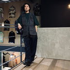 RE-NYLON WIDE CARGO TROUSERS #NAVY [FSU03241U0004]