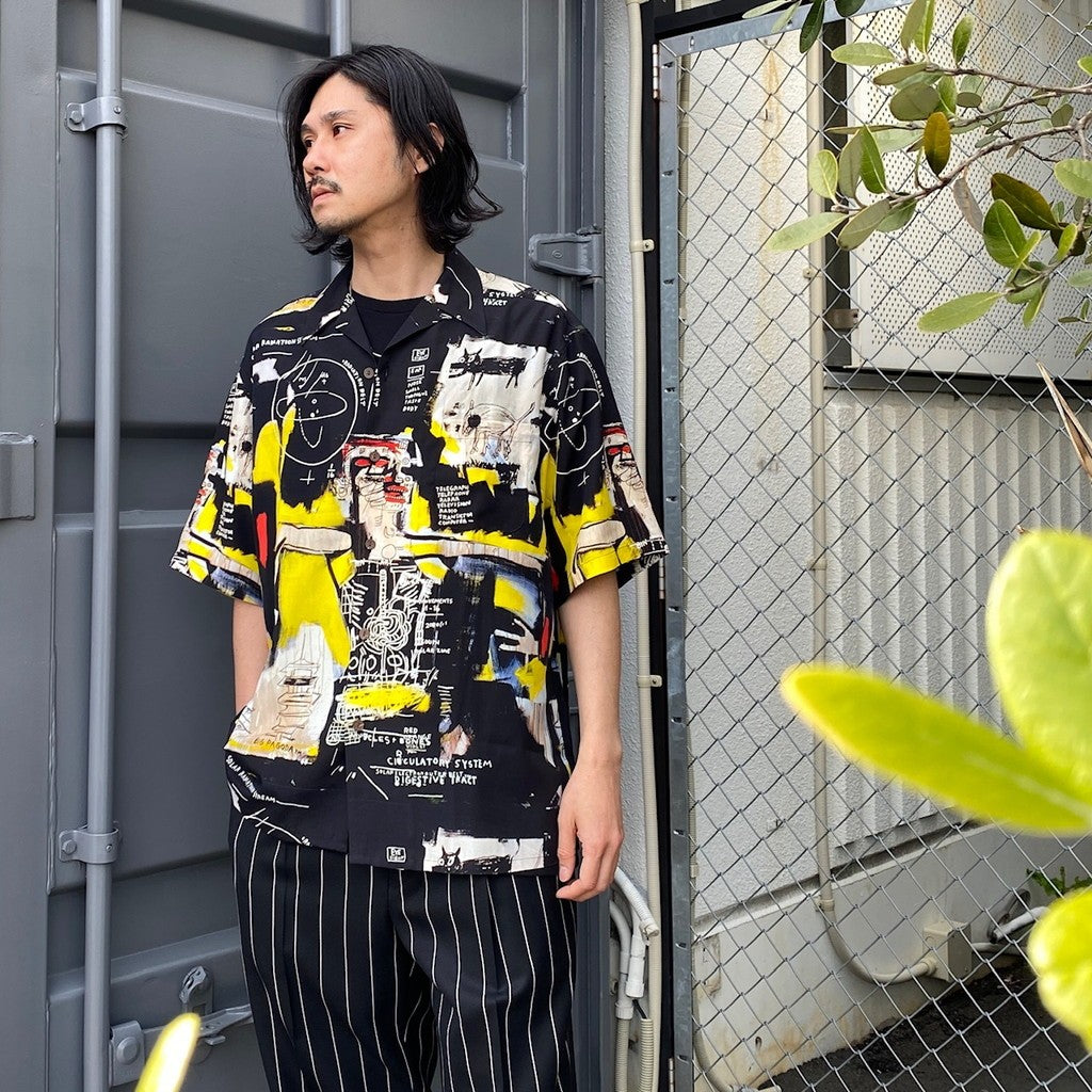 JEAN-MICHEL BASQUIAT | S/S HAWAIIAN SHIRT -TYPE 1- #ONE [BASQUIAT-WM-HI22]