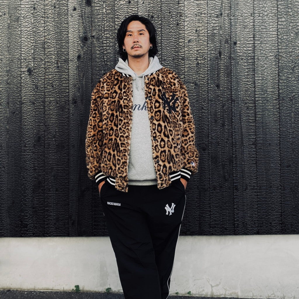 MLB | NY | REVERSIBLE VARSITY JACKET ( TYPE-1 ) #BLACK-BEIGE [MLB-WM-BL01]