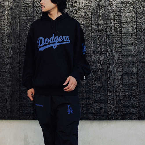 MLB | LA | HEAVY WEIGHT PULLOVER HOODED SWEAT SHIRT ( TYPE-2 ) #BLACK [MLB-WM-SS02]