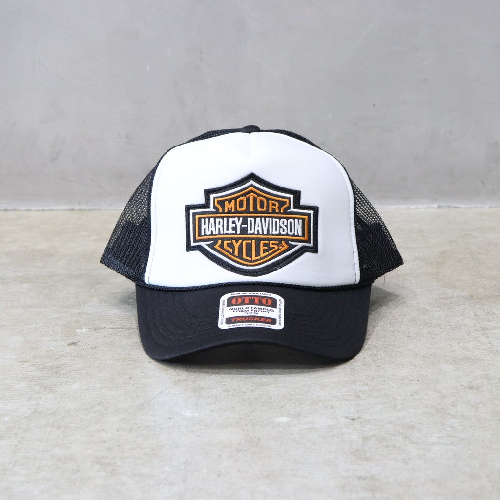 哈雷戴維森 | ROAD DAWG 彎簷貼片帽 #黑色/白色 [HD25SS-CAP-02]
