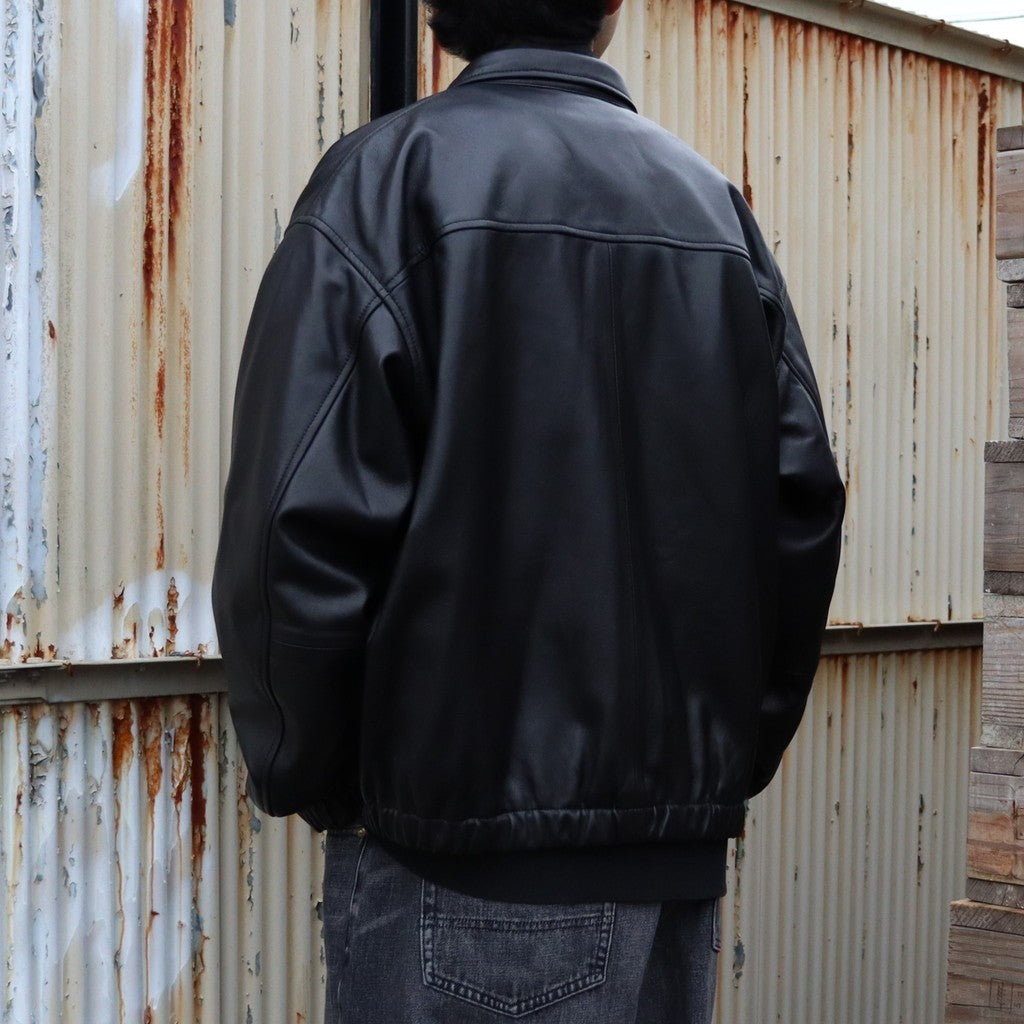 LEATHER SWING TOP #BLACK LEATHER [sn25f001]