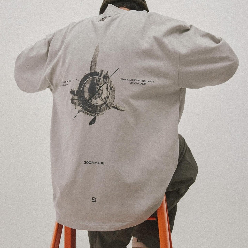 M001-G 「LAB-93」 Graphic Tee #BEIGE [GOOPI-24SS-APR-02]