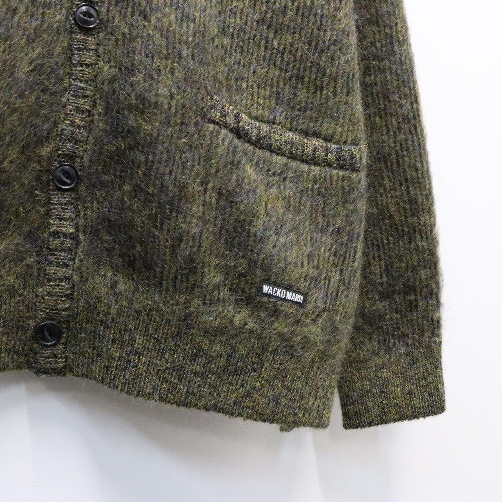 MIX MOHAIR CARDIGAN #KHAKI [26FW-WMK-KN04]