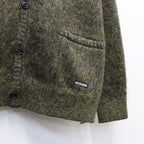 MIX MOHAIR CARDIGAN #KHAKI [26FW-WMK-KN04]