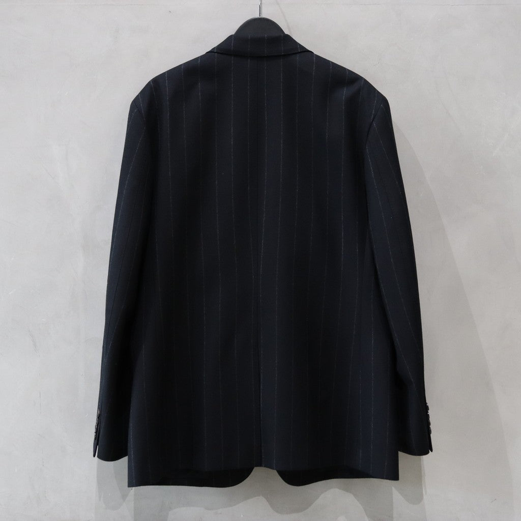 SINGLE BREASTED JACKET ( TYPE-8 ) &amp; TROUSERS #BLACK/GRAY STRIPE [24FW-WMO-SU08 / 24FW-WMP-TR23]