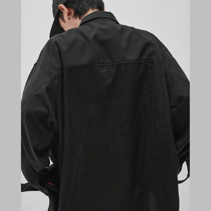 「MA-Z3」 Mode Architekt Embroidered Shirt #MIDNIGHT [GOOPI-24AW-OCT-01]