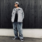 FLOCKY DENIM BALLOON PANTS #Blue [FW26-B10]