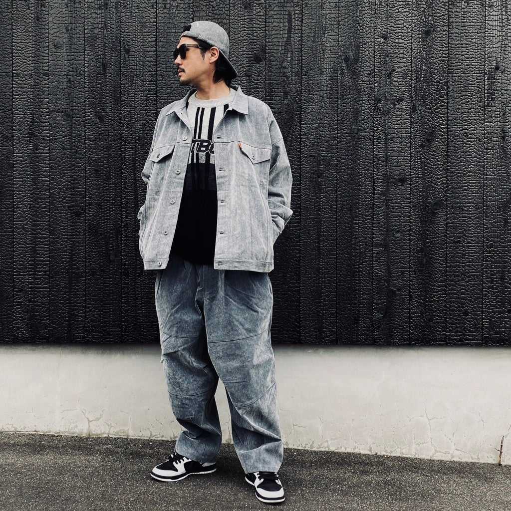 FLOCKY DENIM BALLOON PANTS #Blue [FW26-B10]