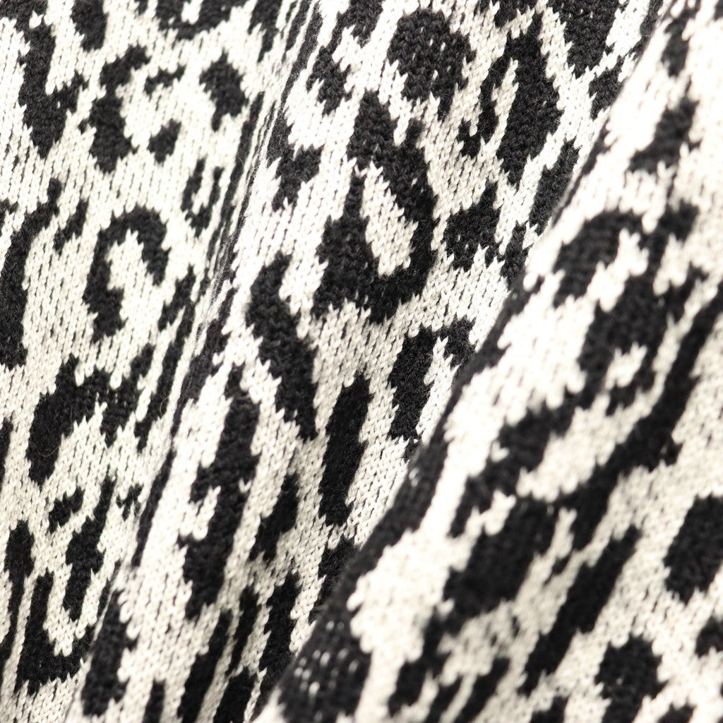 LEOPARD JACQUARD SWEATER ( TYPE-1 ) #WHITE [26SS-WMK-KN13]