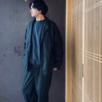 TECH LOOSE 2B JACKET FLANNEL #D.OLIVE [BJ-32026W]
