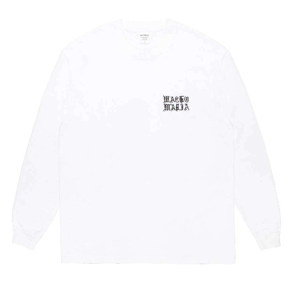 WASHED HEAVY WEIGHT CREW NECK LONG SLEEVE T-SHIRT ( TYPE-2 ) #WHITE [26FW-WMT-LT02]
