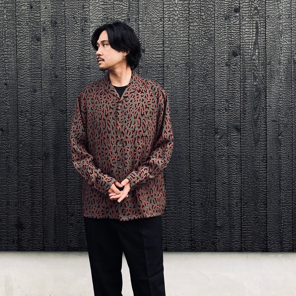 HAWAIIAN SHIRT L/S ( TYPE-1 ) #CHARCOAL [26FW-WMS-HI01]