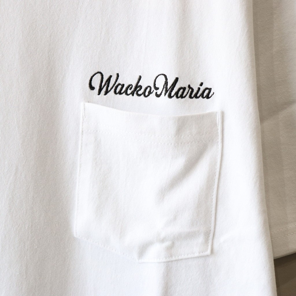 USA BODY CREW NECK POCKET T-SHIRT -TYPE 1- #WHITE [24SS-WMT-OP01]