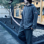 COTTON HOOD JACKET #CHARCOAL [CES29JK08]