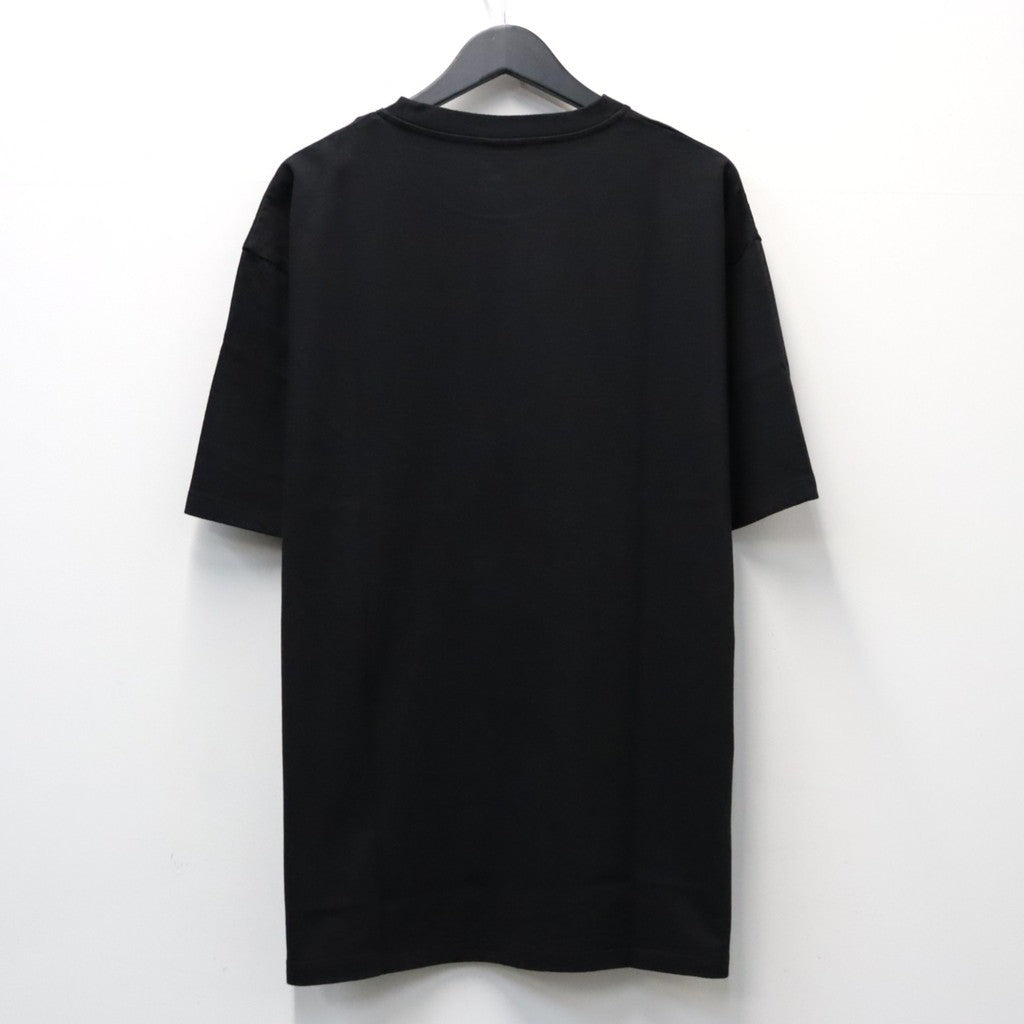 WASHED HEAVY WEIGHT CREW NECK T-SHIRT ( TYPE-15 ) #BLACK / PURPLE [26FW-WMT-WT18]