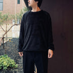 Wild Things | Shaggy Fleece Pullover #Black [SD26F-CT14]