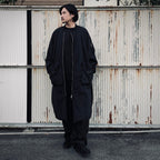 GARMENT DYE DOWN MA-1 LONG COAT 2.0 #BLACK [FST09262U0002]