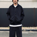 TECH SCUBA KNIT FULLZIP PARKA #BLACK [BE-41026]