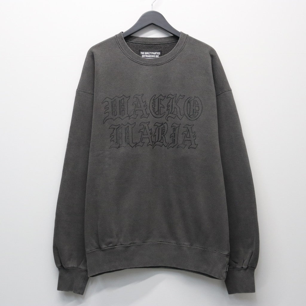 WASHED MIDDLE WEIGHT CREW NECK SWEAT SHIRT #GRAY [26SS-WMC-SS06]