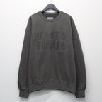 WASHED MIDDLE WEIGHT CREW NECK SWEAT SHIRT #GRAY [26SS-WMC-SS06]