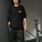 CREW NECK LONG SLEEVE T-SHIRT (TYPE-2) #BLACK [24FW-WMT-LT05]